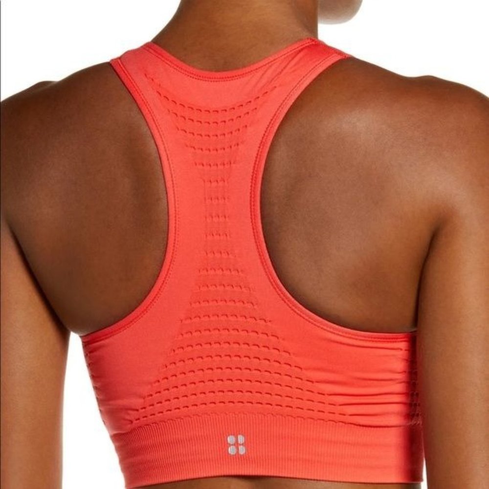 Sweaty Betty Stamina Sports Bra Size Medium Orange Red - Picture 5 of 16